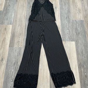 Matching set from zara. Stripped in black and white
